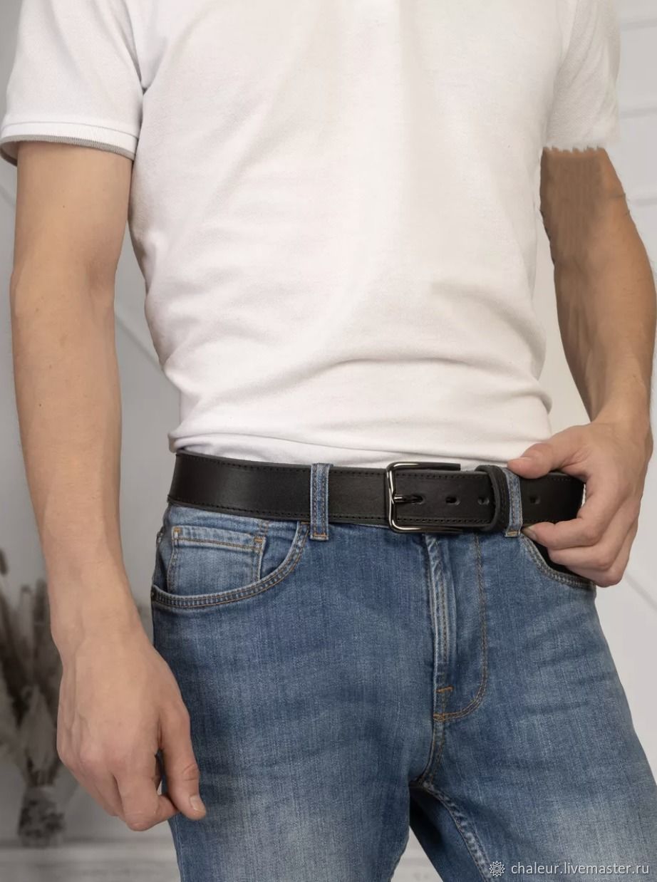 Ремень мужской из натуральной кожи в интернет-магазине Ярмарка Мастеров ...