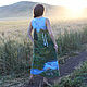 Order Felted dress 'Native spaces'. silk wool. Livemaster. . Dresses Фото №3