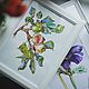 Apples on a branch. Pictures. Watercolor flowers by Ann (Asetrova). Online shopping on My Livemaster.  Фото №2