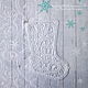 Boot. Christmas decoration. Lace. Christmas sock. Svetlana Happy Embroidery. My Livemaster. Фото №6