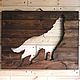 Wolf wood painting mural on the wall. Pictures. Masha Meyer. Online shopping on My Livemaster.  Фото №2