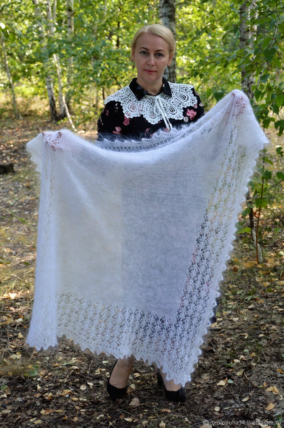 Shawls: Down shawl 'Dear friend' handmade, Shawls1, Urjupinsk,  Фото №1