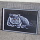 The ready embroidered picture "British cat", Pictures, Moscow,  Фото №1