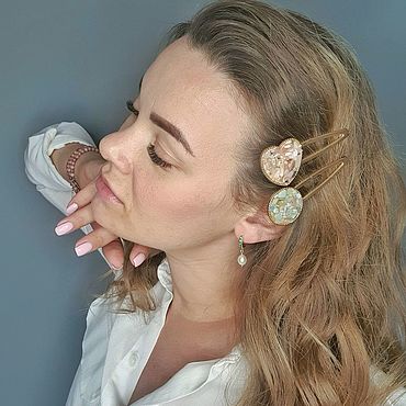 Заколки – купить на Ярмарке Мастеров | Ручная работа и хенд мейд