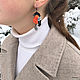 Earrings 'Snegiri'. Collection ' Winter birds'. Earrings. Coffeelena. My Livemaster. Фото №4