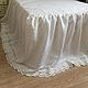 Order Linen bedding 'Snow-white tenderness' in stock. Linen fantasy. Livemaster. . Bedding sets Фото №3