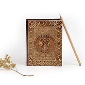 Канцелярские товары handmade. Livemaster - original item Diary decorated with birch bark 