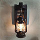 Sconce kerosene lamp electric on a wooden base rustic. Sconce. Elena. My Livemaster. Фото №5