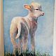 Lamb oil Painting. Pictures. Viktorianka. My Livemaster. Фото №4
