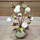 Flowers made of amber and cat's eye 'Spring hopes', Flowers, Moscow,  Фото №1