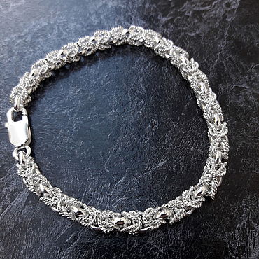 Дизайн и реклама ручной работы. Ярмарка Мастеров - ручная работа Браслет Королевский Лисий хвост Серебро 925 проба. Handmade.