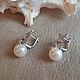 Серьги классические "Орхидея "- 2 Жемчуг Shell Pearl. Серьги классические. Tatyana's Jewelry for the soul. Ярмарка Мастеров.  Фото №4