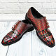 Мужские туфли - монки,  из натуральной кожи крокодила. Туфли. МАСТЕРСКАЯ ЭКЗОТИКИ SHOES&BAGS. Ярмарка Мастеров.  Фото №5