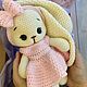Заказать Мягкая игрушка, зайка с длинными ушами с одеждой. Мария Попова. Ярмарка Мастеров. . Мягкие игрушки Фото №3