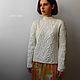 The dairy women's sweater with braids. Sweaters. CUTE-KNIT by Nata Onipchenko. My Livemaster. Фото №5