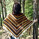 Order Knitted merino wool shawl, openwork knitting shawl. Lace Shawl by Olga. Livemaster. . Shawls Фото №3
