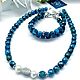 Order Apatite bracelet 'Starlight'. Magical Beauty Gems. Livemaster. . Necklace Фото №3