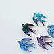 Swallow brooch made of jewelry resin, Brooches, Domodedovo,  Фото №1