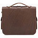 Order Leather bag 'Leonardo' (dark brown). Russian leather Guild. Livemaster. . Messenger Bag Фото №3