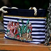 Сумки и аксессуары handmade. Livemaster - original item A classic bag in a nautical style. On the seabed.. Handmade.