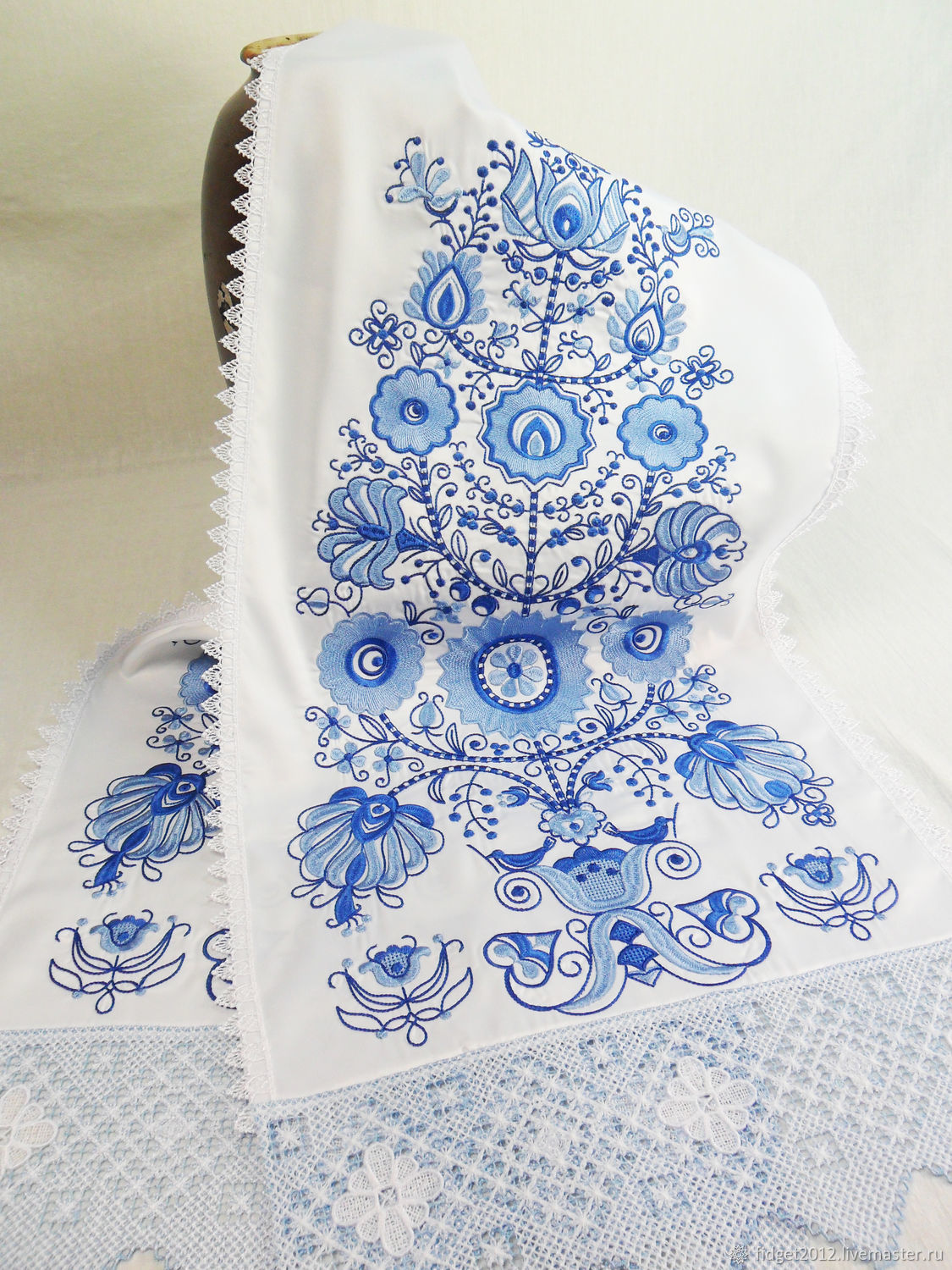 embroidered towels