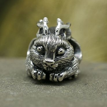 Украшения ручной работы. Ярмарка Мастеров - ручная работа Бусина "Кролень". Handmade.