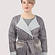 Jacket short grey fur pockets print knit quilted. Outerwear Jackets. Yana Levashova Fashion. Online shopping on My Livemaster.  Фото №2