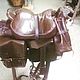 A set of a Cossack saddle with a full brown pack, Saddles, Kirov,  Фото №1