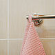 Кухонное вафельное полотенце розовое. Полотенца. Комфорт-Текстиль. Интернет-магазин Ярмарка Мастеров.  Фото №2