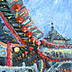 Kuala Lumpur Oil Painting 30 x 40 cm Malaysia Zen Buddhist Temple, Pictures, Moscow,  Фото №1