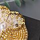 Брошь анютины глазки, брошь цветок из бисера. Брошь-булавка. Nachatova Jewelry. Интернет-магазин Ярмарка Мастеров.  Фото №2