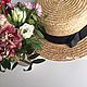 Шляпка канотье из соломы. Шляпы. Hats-And-Caps (Елена). Ярмарка Мастеров.  Фото №4