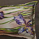Decorative pillow ' Irises ', Home gadgets, Ekaterinburg,  Фото №1