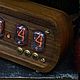 Lamp clock IN-12 American walnut American walnut. Tube clock. Tube-time (tube-time). My Livemaster. Фото №15