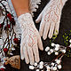 Down gloves with beads ' Lady'. Gloves. Dom-puha (dom-puha). Online shopping on My Livemaster.  Фото №2