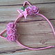Headband pink cat ears, Children\'s tiaras, Belgorod,  Фото №1
