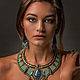 Egyptian necklace 'Ancient Egypt'. Necklace. Handmade jewelry - Ulyana Moldovyan. Online shopping on My Livemaster.  Фото №2
