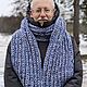 Чистошерстяной шарф "Теплый подарок". Шарфы. IRINA GRUDKINA Handmade Knitwear. Ярмарка Мастеров.  Фото №5