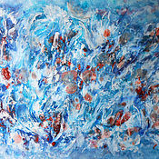 Картины и панно handmade. Livemaster - original item Seascape original painting abstract Underwater. Handmade.
