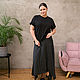 Black floor length skirt 4 wedges striped. Skirts. NATALINI. My Livemaster. Фото №9
