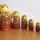 Dolls: Doll 'Khokhloma patterns'. Dolls1. Evgeniya. Ярмарка Мастеров.  Фото №6