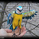 Bird Tit Soft Sculpture, handmade Toy OOAK. Dolls. Zlata's fantasy dolls. Online shopping on My Livemaster.  Фото №2