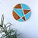Wall clock 'Geometry' Wooden Silent. Watch. Clocks for Home (Julia). My Livemaster. Фото №4
