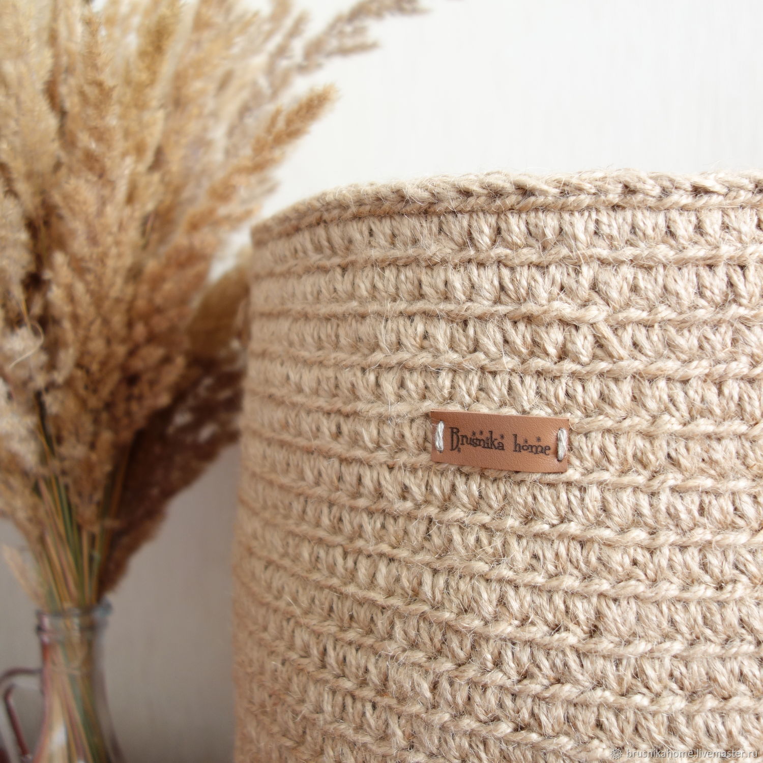 Большая корзина для белья и хранения вещей, корзина из джута – заказать ...