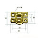 Замок для шкатулки 30х20 арт. З-160 золото. Элементы для декупажа и росписи. Фурнитура для шкатулок и творчества. Интернет-магазин Ярмарка Мастеров.  Фото №2