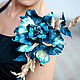 brooches: Rose Blue gold. Brooches. lanssveta. My Livemaster. Фото №4