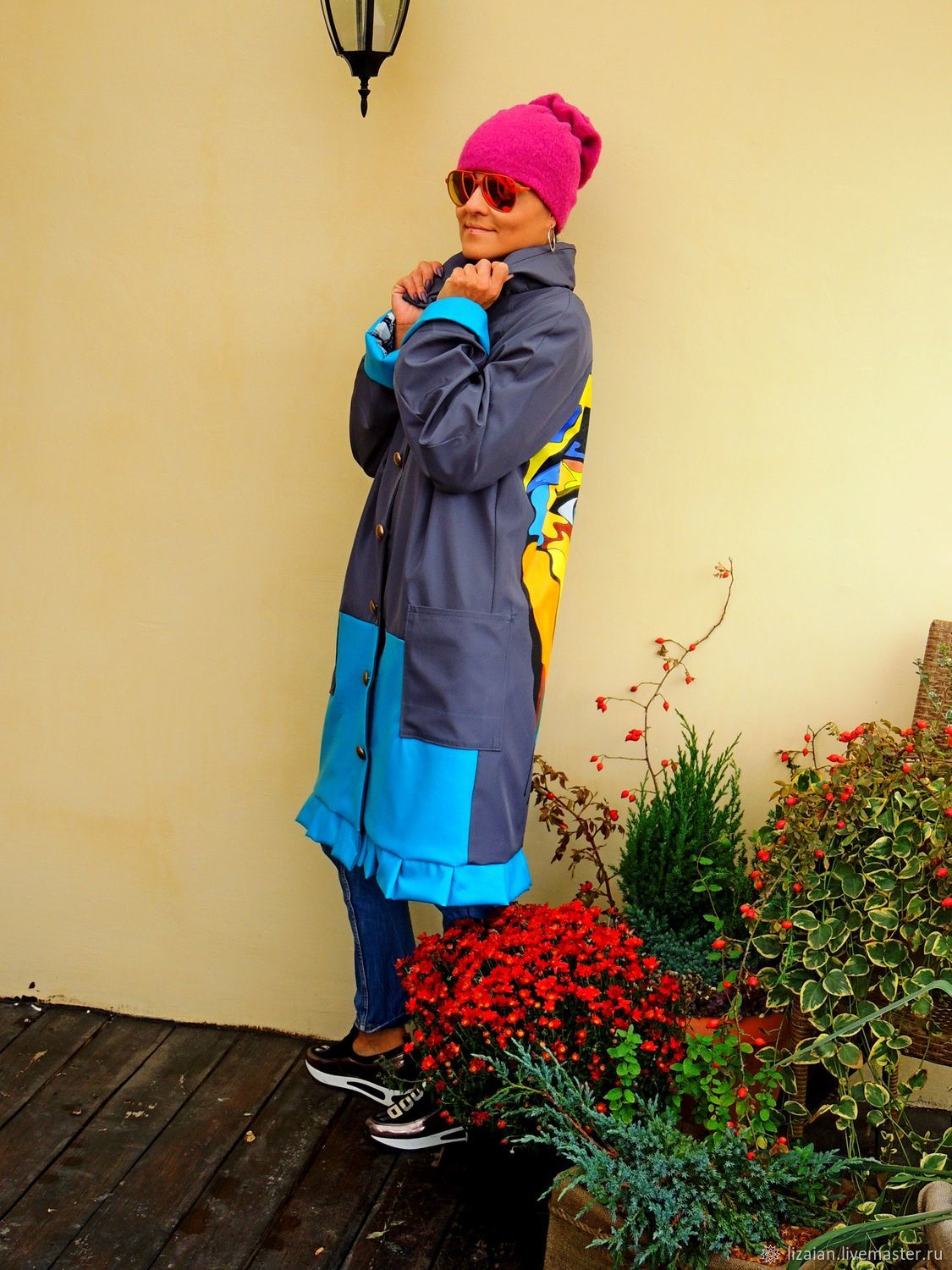 Парка (плащ, куртка) женская с ручной росписью (7840 – заказать на ...