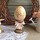 Яйцо пасхальное декупаж Винтажные розы.Яйца пасхальные.Яйцо сувенирное.Яйцо пасхальное на подставке.Яйцо ручной работы.Деревянное яйцо на пасху.Пасхальный подарок.Яйца пасхальные в подарок