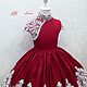 Платье " Milady" Royal Cherry. Платье. Little___dress. Интернет-магазин Ярмарка Мастеров.  Фото №2