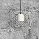 Светильник Куб "Тессеракт" в стиле лофт, Потолочные и подвесные светильники, Магнитогорск,  Фото №1